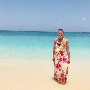 WONDERLY summer maxi dress (Size Small)